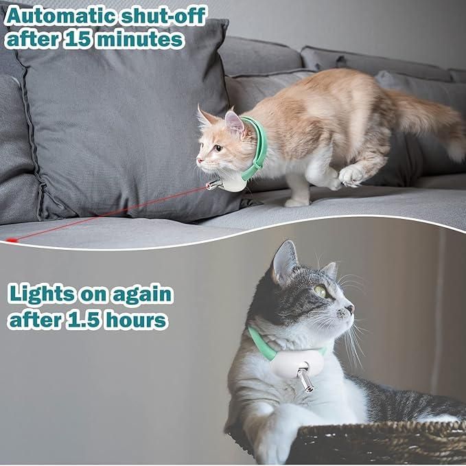 Pet Laser Collar Self-Teasing Toy (Rechargeable LED Cat Collar Toy)