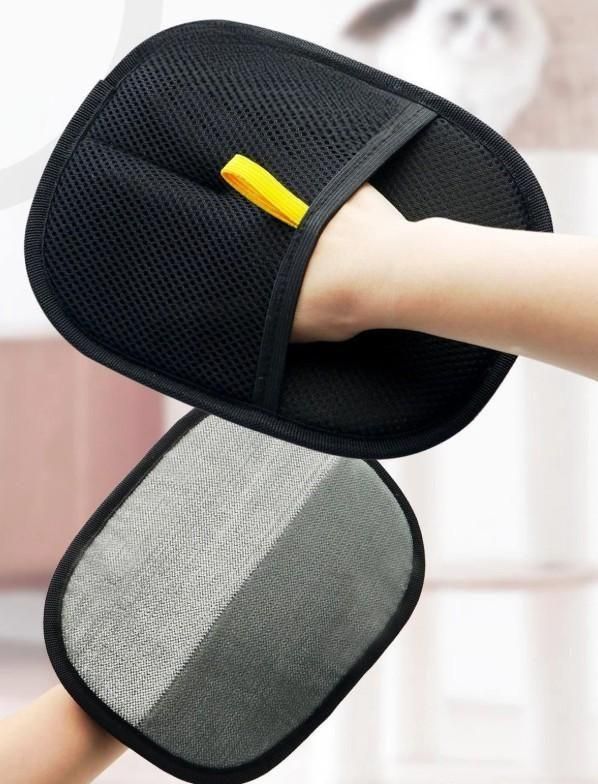 Pet Hair Removal Gloves (Pack of 2) – Double-Sided Grooming Gloves