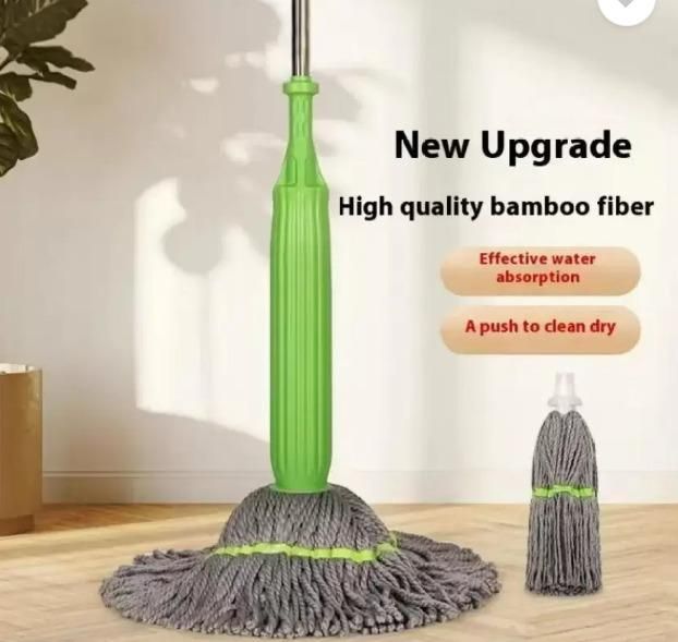Self-Twisting Water Rotating Mop – 360° Spin Cleaning with Microfiber Head