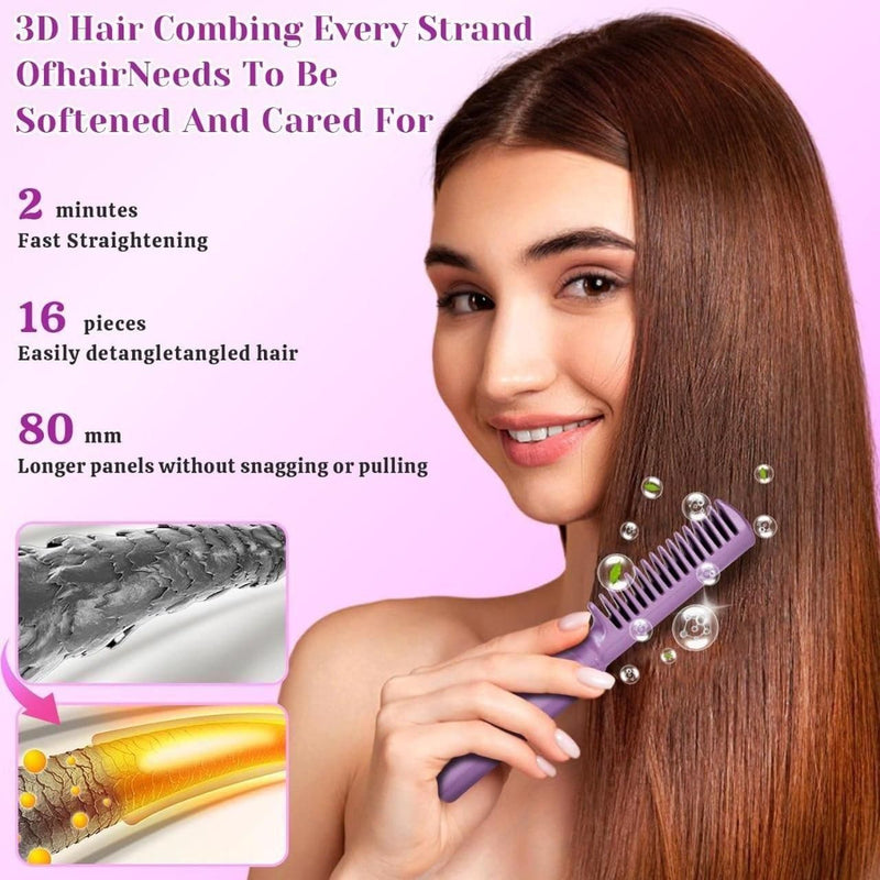 Meneflix Portable Mini Hair Straightener – Cordless & Rechargeable Hot Comb