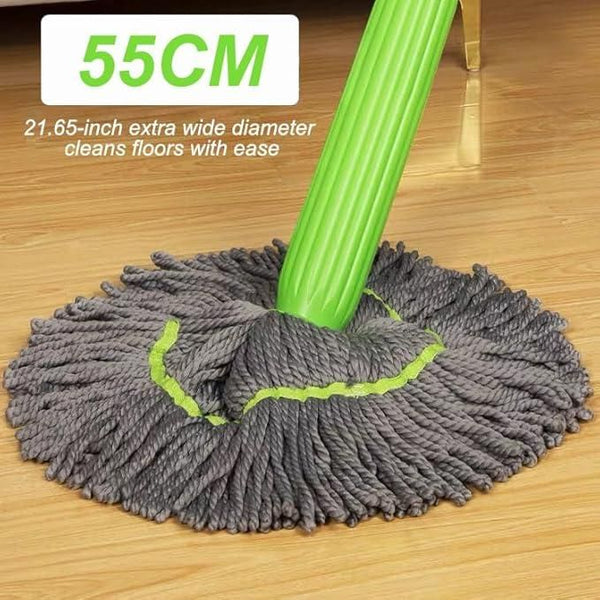 Self-Twisting Water Rotating Mop – 360° Spin Cleaning with Microfiber Head