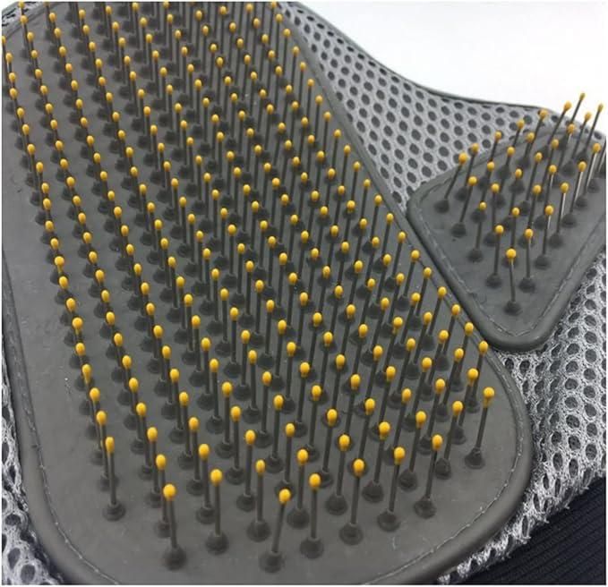 Stainless Steel Pet Grooming Gloves – Gentle Deshedding Brush for Dogs & Cats (1 Pair)