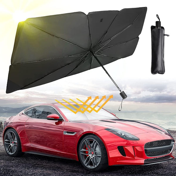Car Windshield Sun Shade Umbrella – Foldable UV & Heat Protection for All Cars